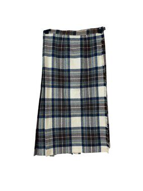 Cobra Kilt Tartan Plaid Kilt 100% Wool Made in Ireland Midi Length Size Small